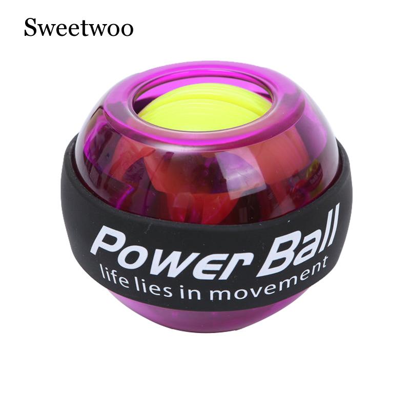 Led handled boll tränare relax gyroskop boll muskel kraft boll gyro arm tränare förstärkare fitness utrustning
