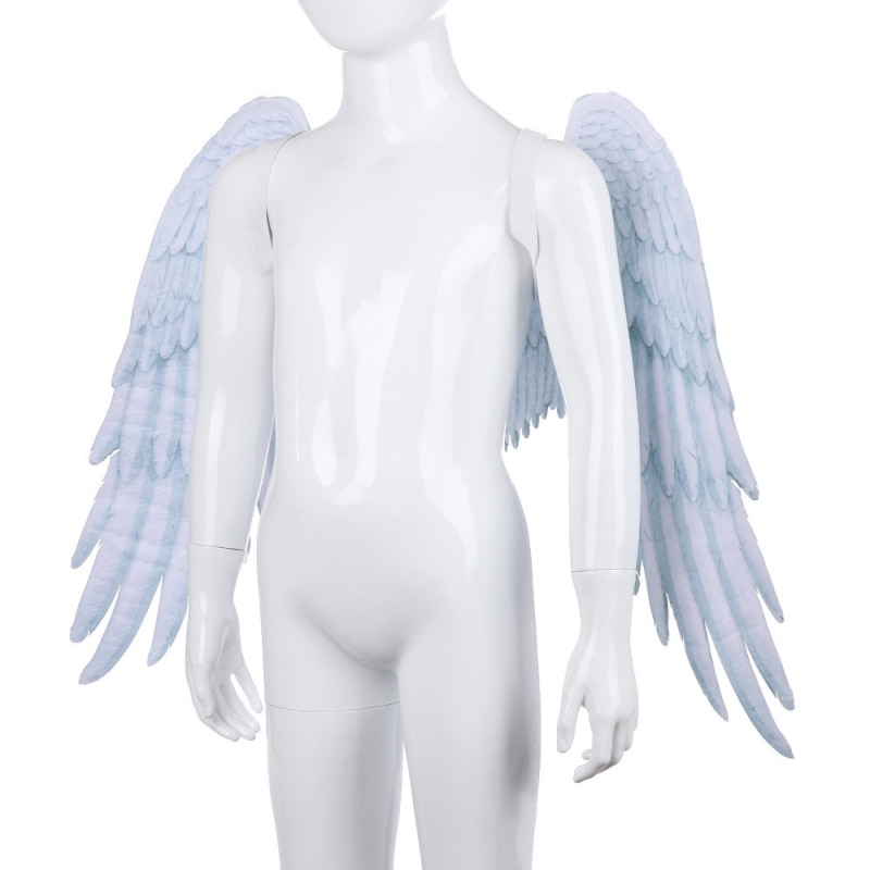Halloween Decoration Non-Woven Fabric 3D Angel Wings Halloween Theme Party Cosplay Costume Accessories For Adults Men Women
