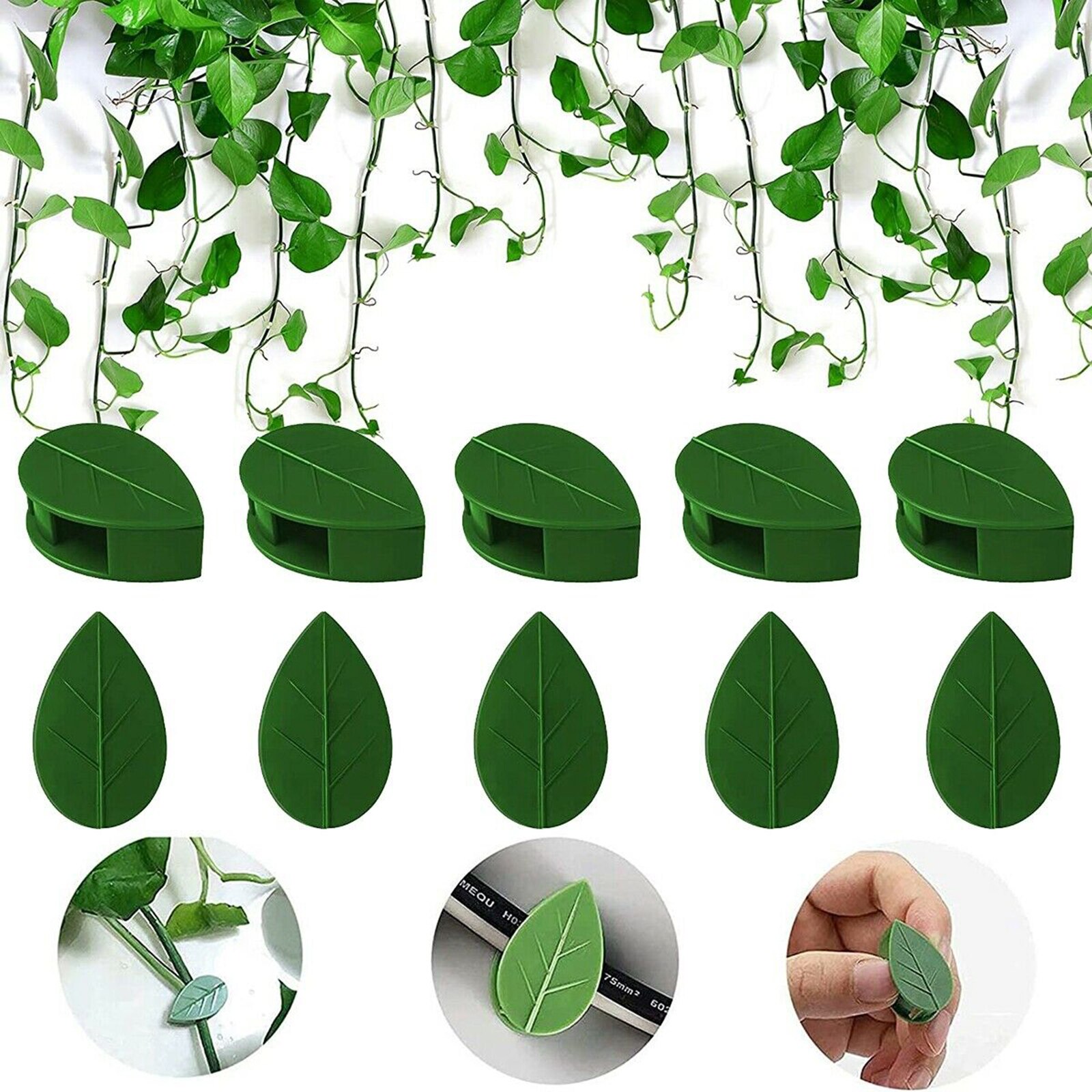 10 Stuks Plant Armatuur Clip Plant Klimmen Muur Zelfklevend Fastener Gebonden Armatuur Wijnstok Gesp Haak Tuin Plant Muur Klimmen