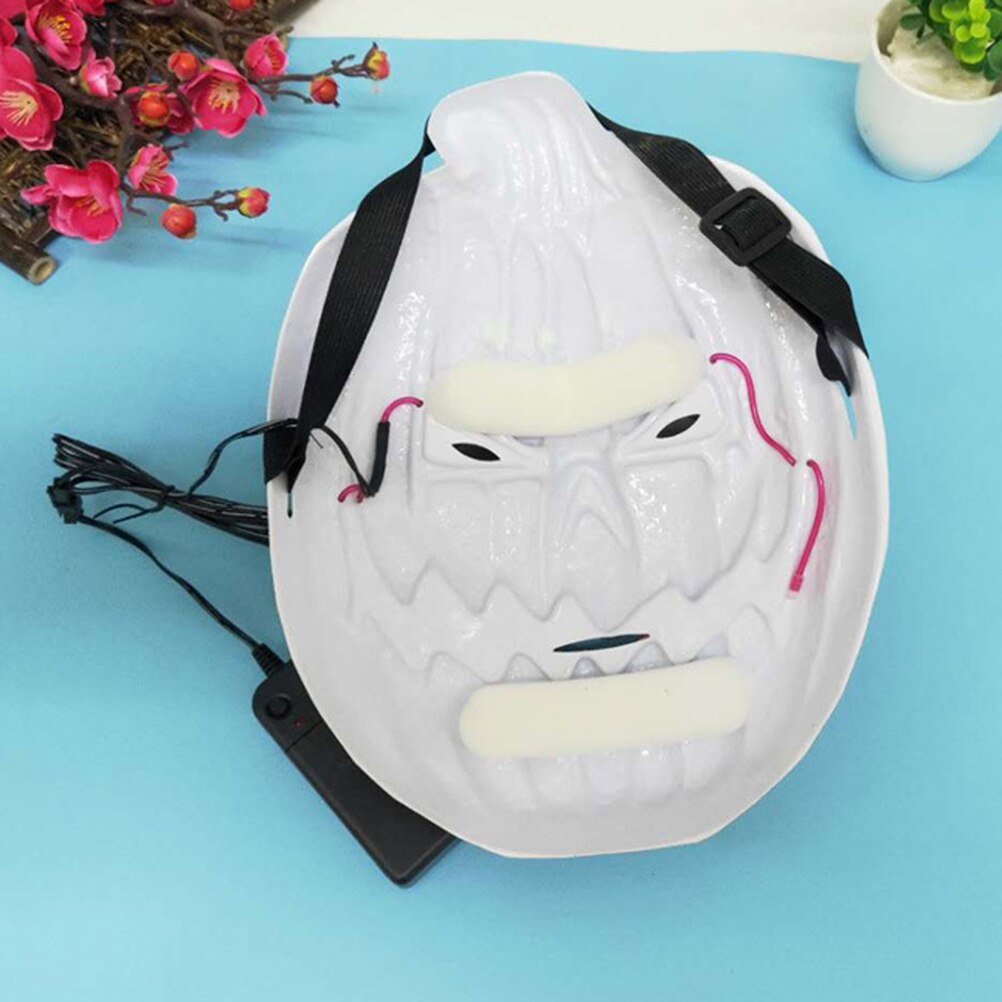 Mask Halloween Party Masque Halloween Glowing Mask Pumpkin Luminous Mask for Party Bar Glowing Masker Maske Light Glow
