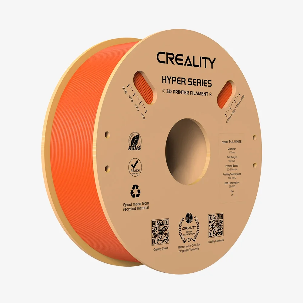 Creality PLA Filament Pro Hyper PLA High Speed 3D Printer Filament 1.75mm 1kg for Creality K1/K1 Max/Ender-5 S1: Natural