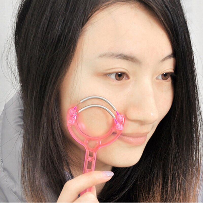 Plastic Gezicht Roller Ontharing Lente Facial Handheld Threading Beauty Epilator Tool