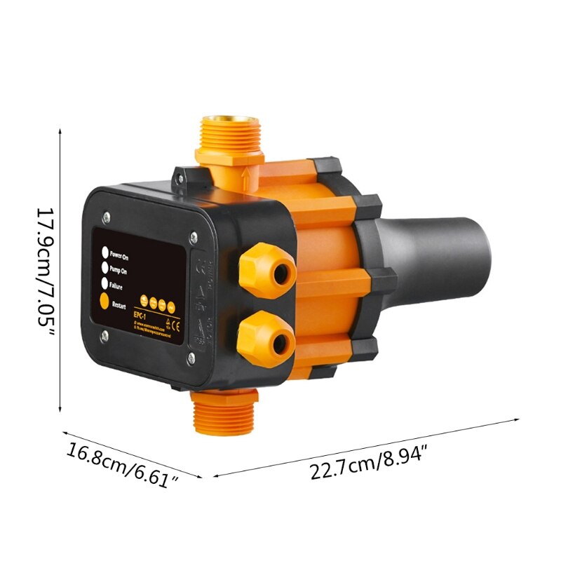 10A 220V-240VAC Automatic Electronic Pressure Switch IP65 Waterproof Adjustable Water Pump Pressure Controller T8NA