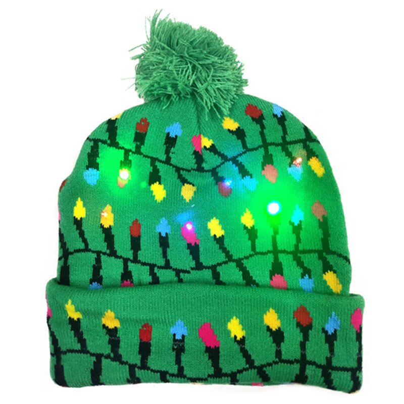 Nyligt jul kvinder strikket hat vinteropvarmning beanie hatte kasket med kugle til piger damer udendørs