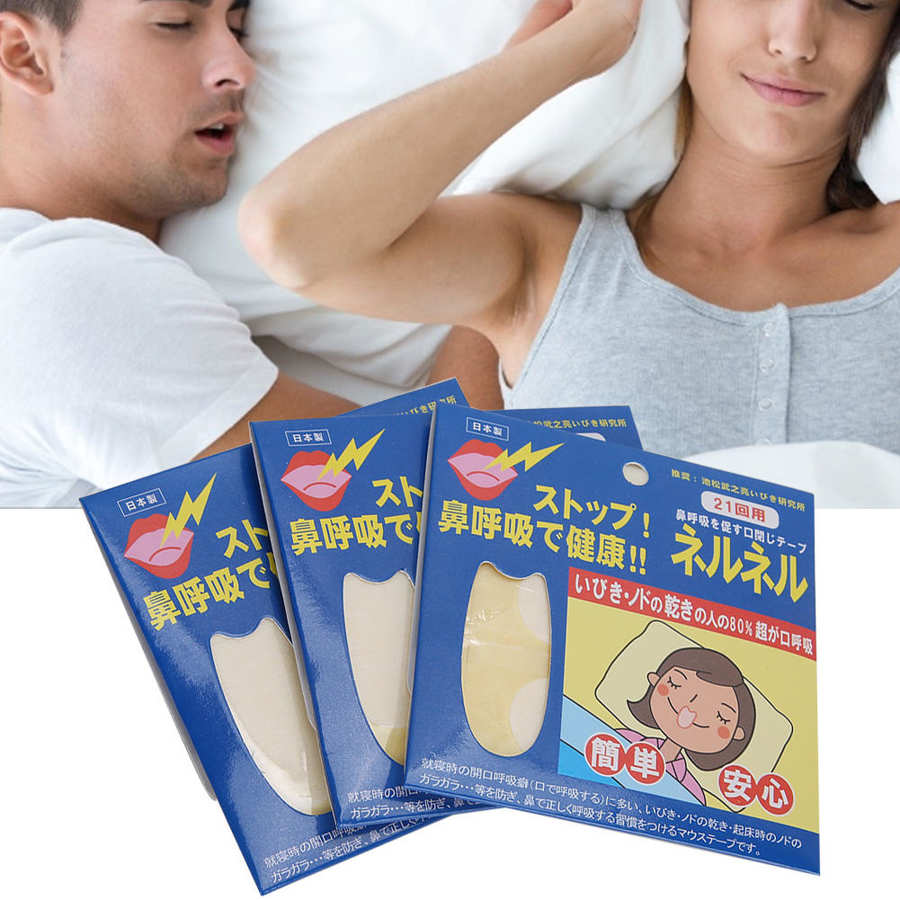 3 Pack Anti-Snurken Patch Gezondheidszorg Slapen Neus Strips Beter Adem Snurken Aid Device