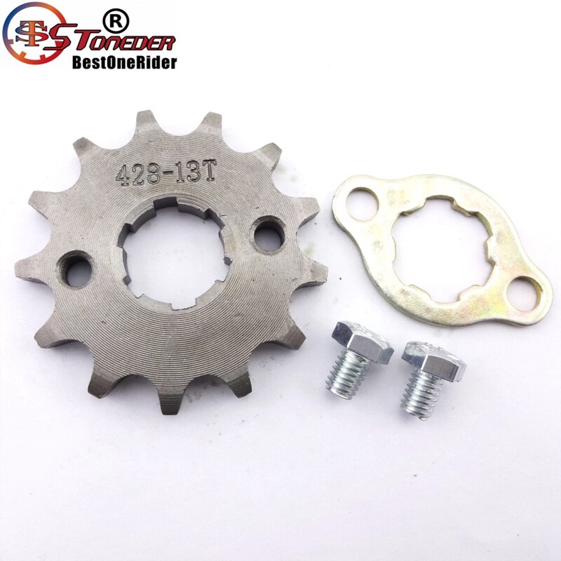 Stenhugger 428 13 tand 20mm forreste kædehjul gear til atv quad pit dirt bike 50cc 70cc 90cc 110cc 125cc 140cc 150cc 160cc