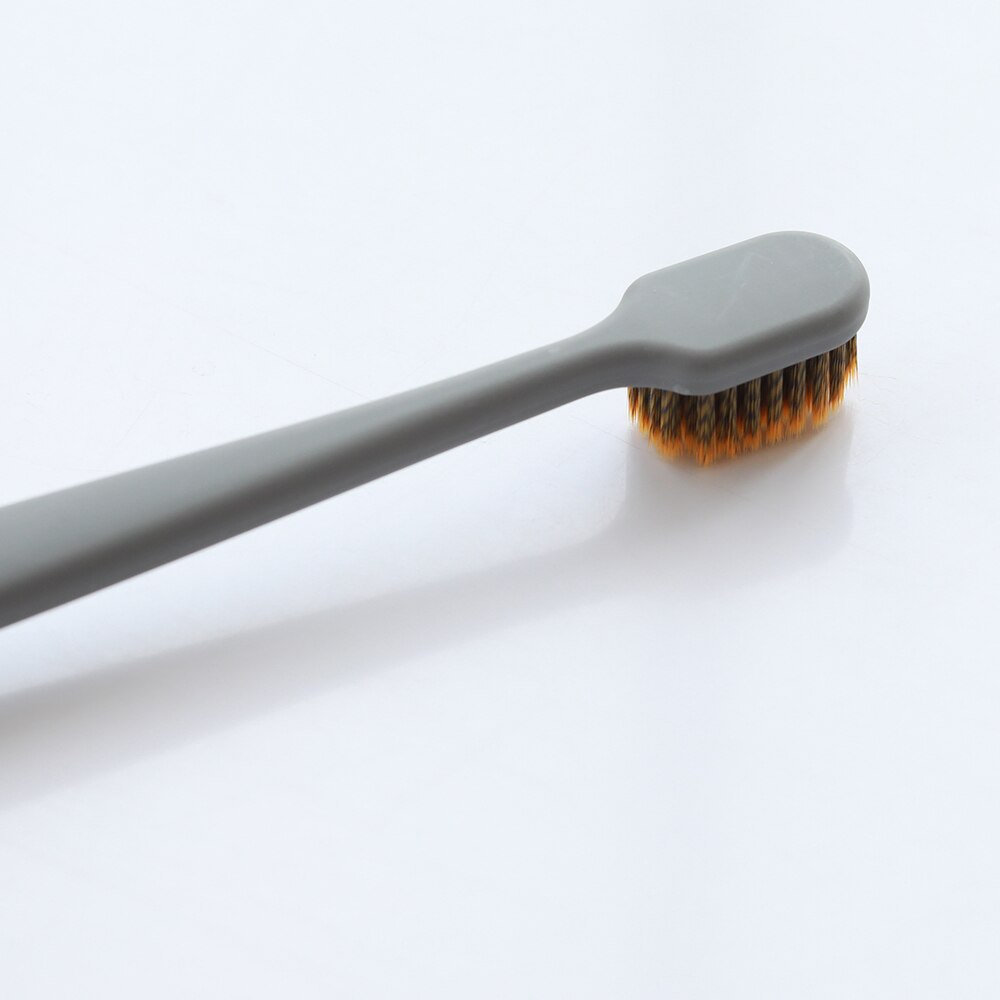 Yunli-brosse à dents en spirale, brosse à tête large super douce, poignée verte, brosse à 4 couleurs pour les adultes