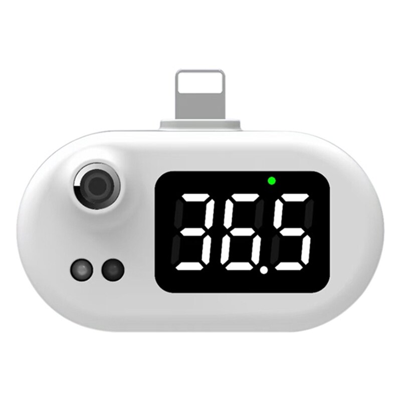 Mini thermomètre infrarouge portatif d'usb avec la prise de type-c/Android/Apple pour le thermomètre numérique de téléphone Portable de Xiaomi/iPhone X/11/12: for iPhone