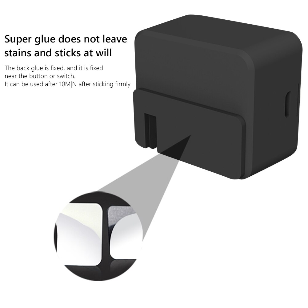 Bluetooth 5.0 Smart Button Pusher Anti-resistance Outdoor Repairing Parts for Garage Wall Light Switch App Timer Black