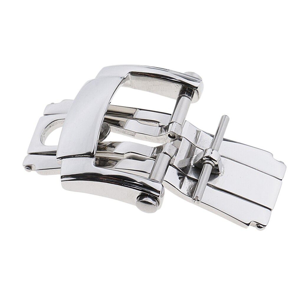 Spenne for utplassering av sommerfugl i rustfritt stål for klokke acc metallklokkerem 16mm 18mm 20mm 22mm klokkerem