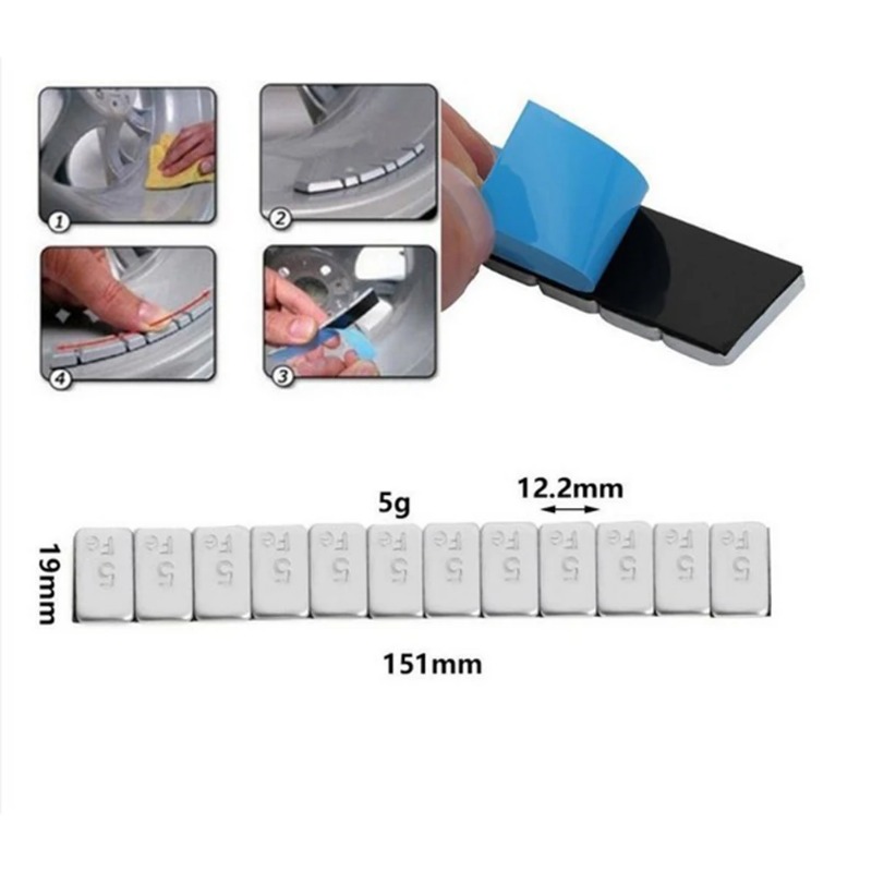Wheel Balance Weight 60g Adhesive Iron Wheel Tyre Tire Balance Weights For Cars Motorcycle Wheel Balancer tire balancer