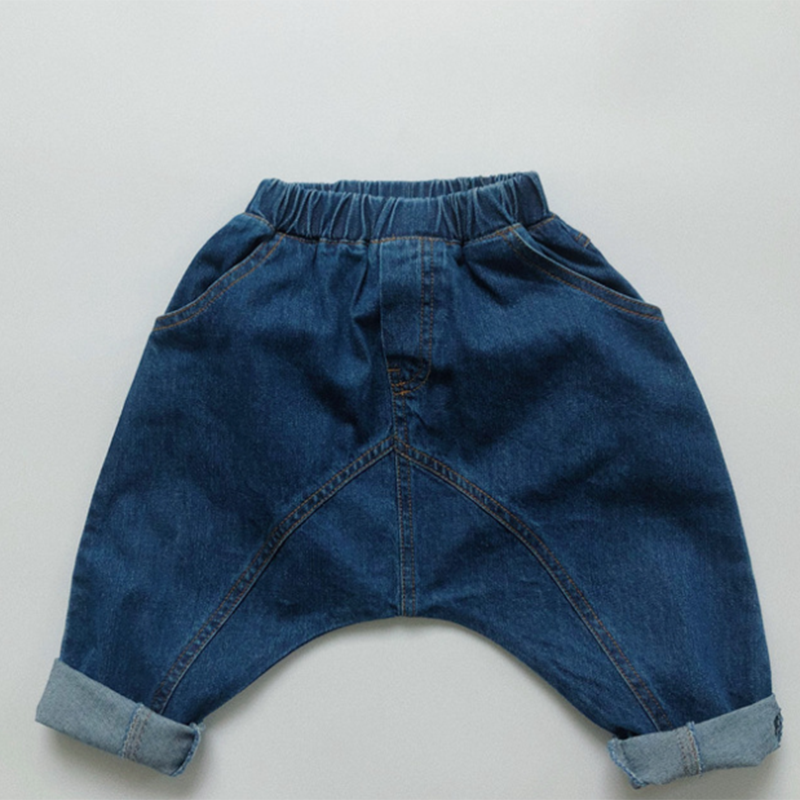Pantaloni da Cowboy Casual da bambina per bambini pantaloni in Denim tinta unita per bambini autunno inverno pantaloni in Denim per bambini in stile coreano