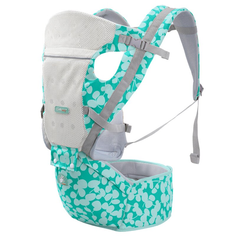 Ergonómico bebé infantil chico bebé del abrigo de la Honda frontal canguro bebé abrigo del portador de bebé de 0-36 meses: green