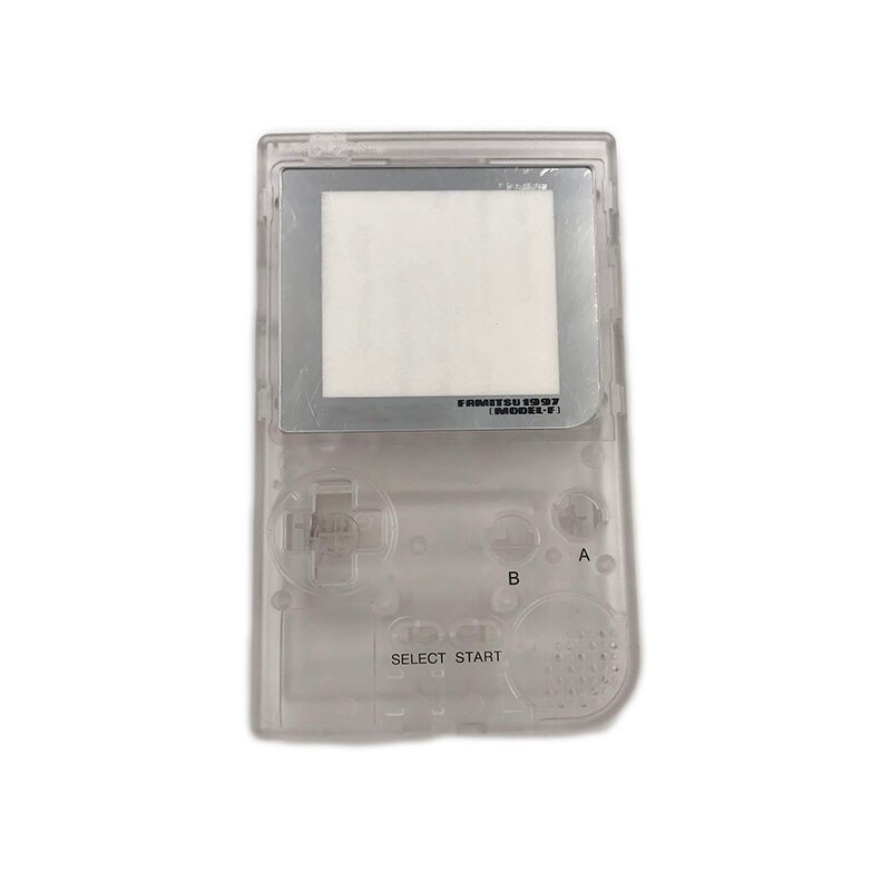 Wymiana naprawa pełna powłoka obudowa opakowanie skrzynki pokrywa dla Game Boy Pocket GBP: clear case silv lens