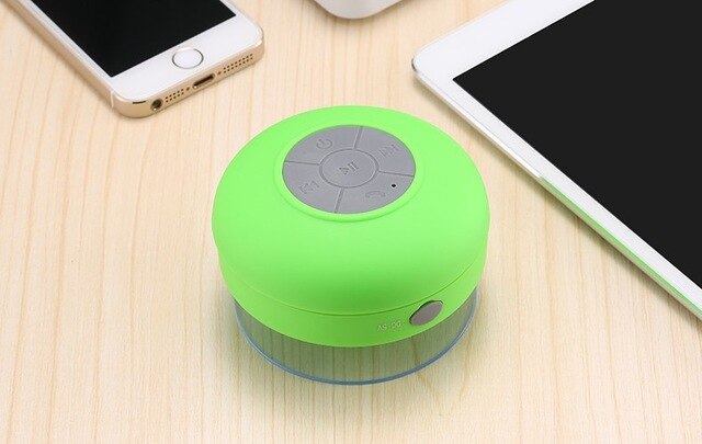 Portable Bluetooth Speaker Draadloze Waterdichte Douche Luidsprekers Voor Telefoon Bluetooth Soundbar Hand Gratis Auto Luidspreker Luidspreker: Green