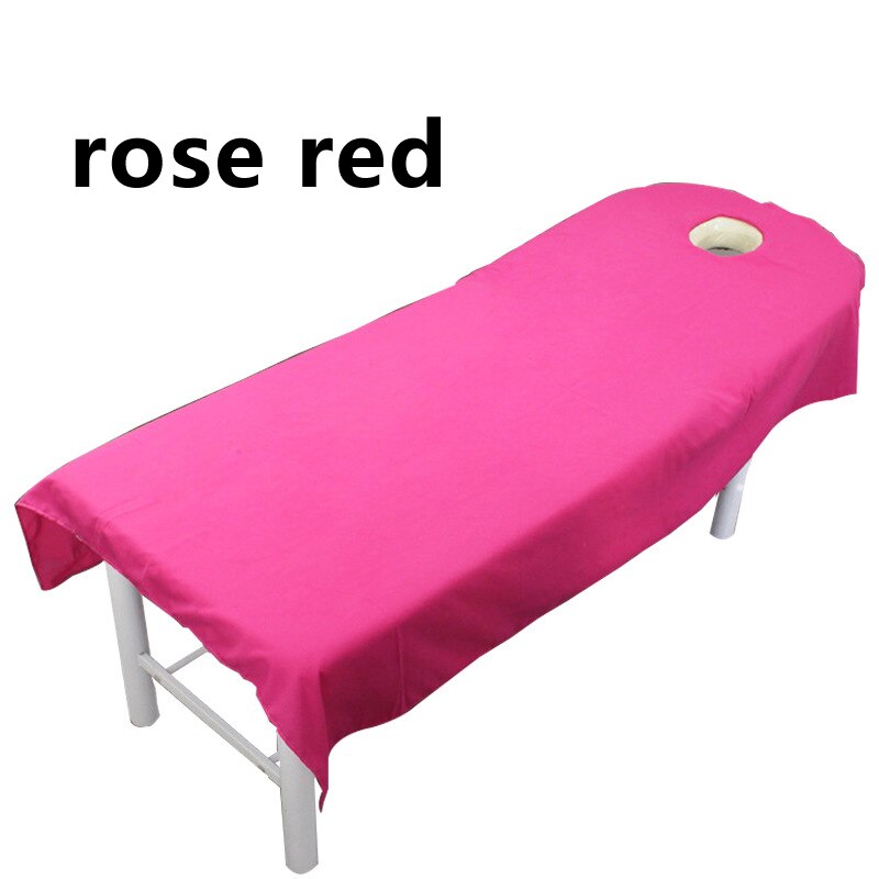 Draps de Salon de beauté, couverture de Table de lit avec trou, traitement de Massage SPA beauté 1 pièces: 5
