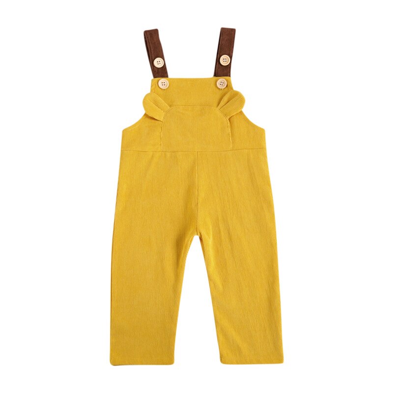 Lente herfst jongens overalls meisjes corduroy jumpsuit kinderen casual broeken kinderbroeken baby meisjes overalls: B / 12m