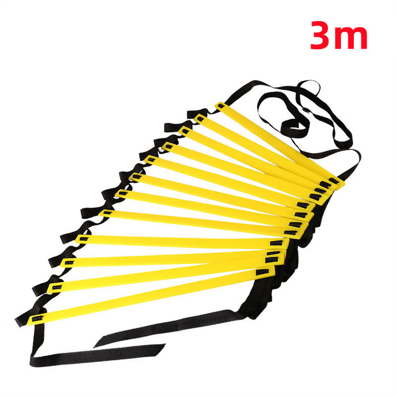Outdoor Sports Prop Agile Ladder Football Basketball Pace Balance Speed Training Rope Ladder Obstacles Children's Sense Training: light yellow