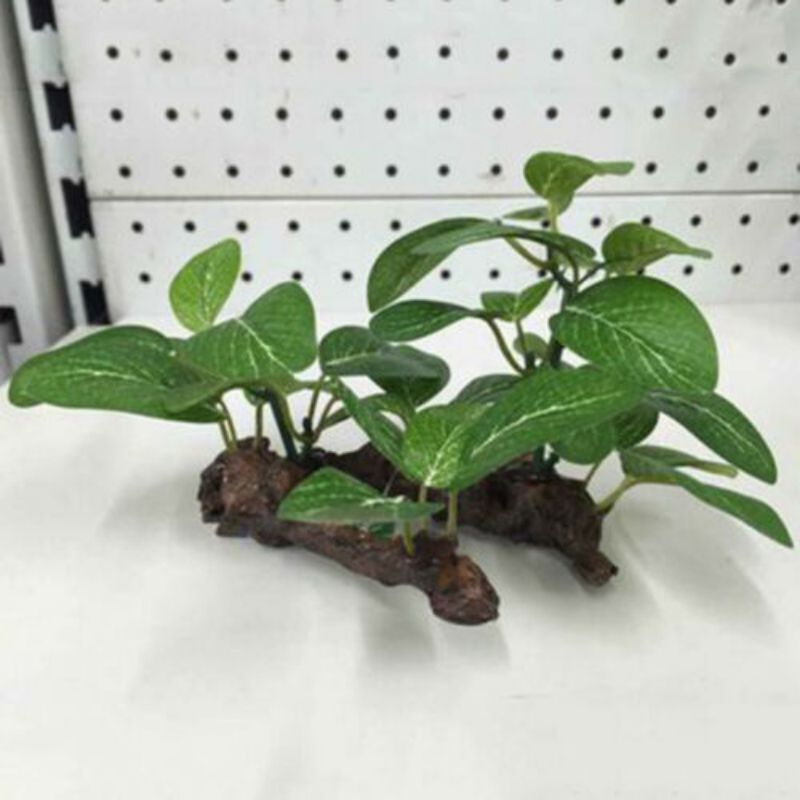 Tronco de árbol de tortuga Artificial de plástico, madera flotante, acuario, pecera, cilindro de reptil, planta de raíces, adorno de decoración de madera