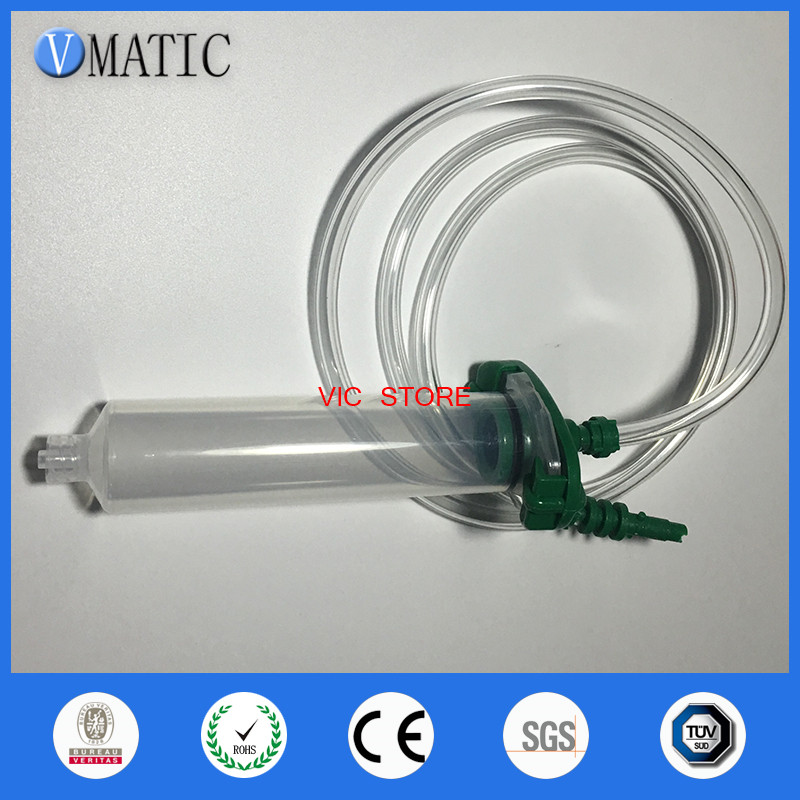 5 sæt 55ml lim dispenser sprøjter tønde dispenser adapter 55cc dispenser plast sprøjter  x 5 sæt