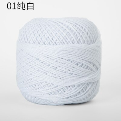 20g laine soie épaisse Crochet fil dentelle Wayuu sac main-bricolage Crochet été coton Fine laine à tricoter: 7