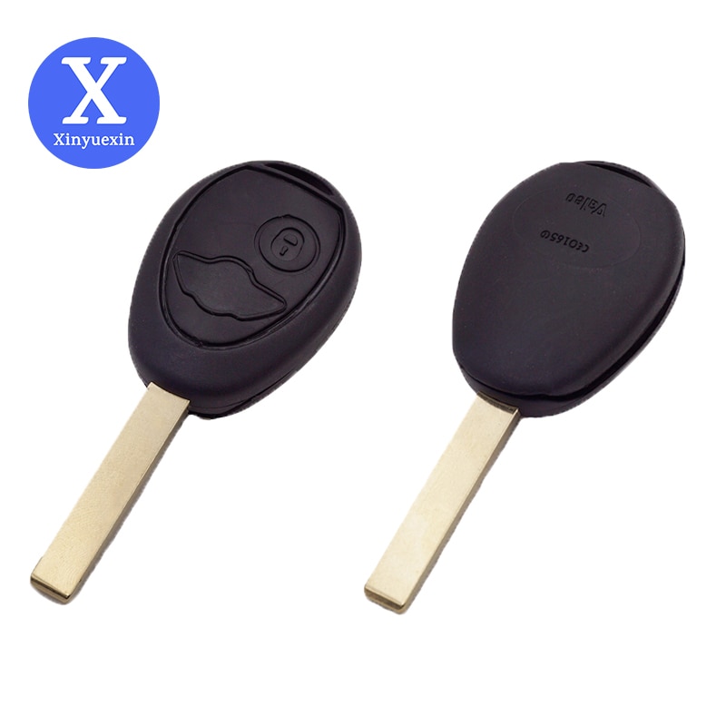 Xinyuexin keyless enter fjernnøkkel erstatning shell case fob for bmw mini one cooper  r50 r53 blank nøkkel 2 knapper: Default Title