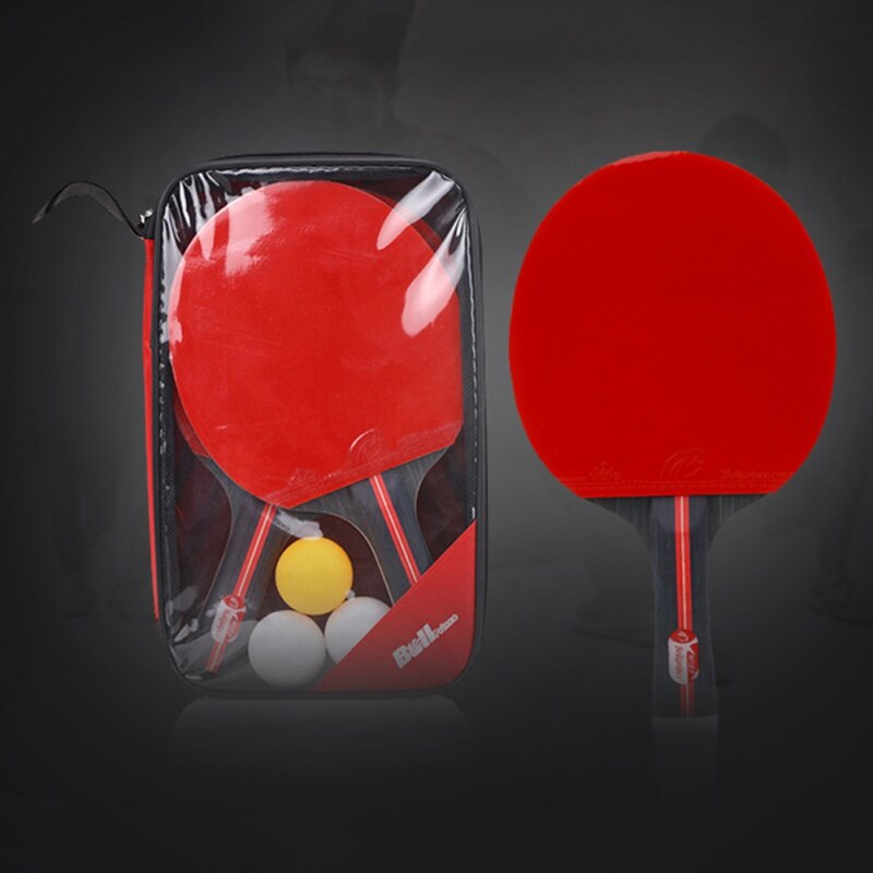 Upgraded Carbon Table Tennis Racket Set Super Powerful Ping Pong Racket Bat For Adult Club Training Rackets