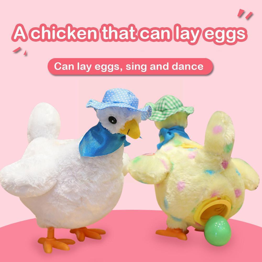Leggen Ei Kip Kip Elektronische Knuffel Dansen Zingen Anti-Stress Gadget Grappig Kerstcadeau Voor Kinderen Q9c3