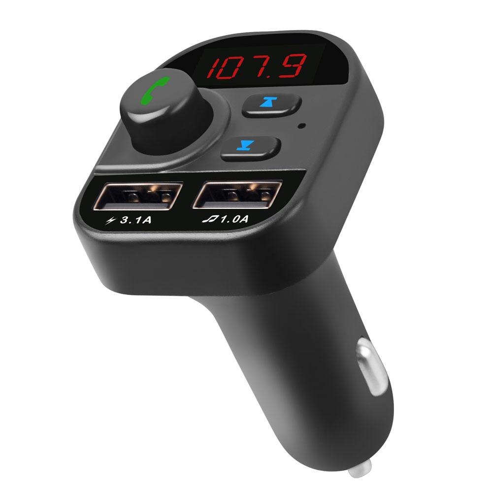 Transmetteur FM Bluetooth Adaptateur Transmetteur Radio Sans Fil Chargeur USB Voiture