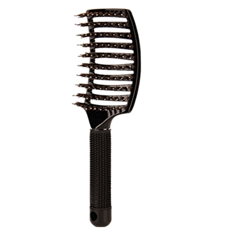 Cepillo para el pelo con cerdas de jabalí, cepillo de pelo curvado y ventilado para mujeres, cepillo de pelo largo, grueso, fino rizado, Kit de de cepillo de ventilación, 2 uds