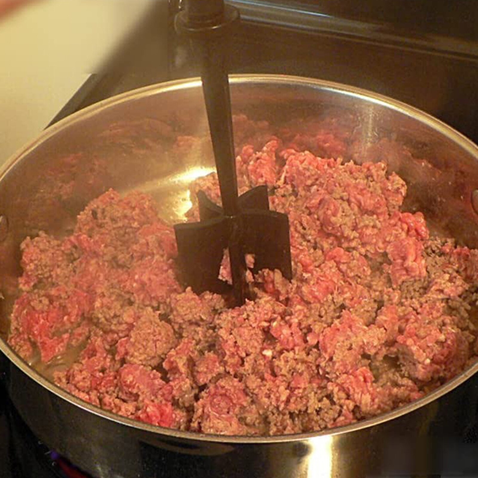 Portable Meat grinder Chopper Resistant Concentrate Stirrer Vegetable Fruit Blender Hamburger Mixer Non Stick Blends and Mashes