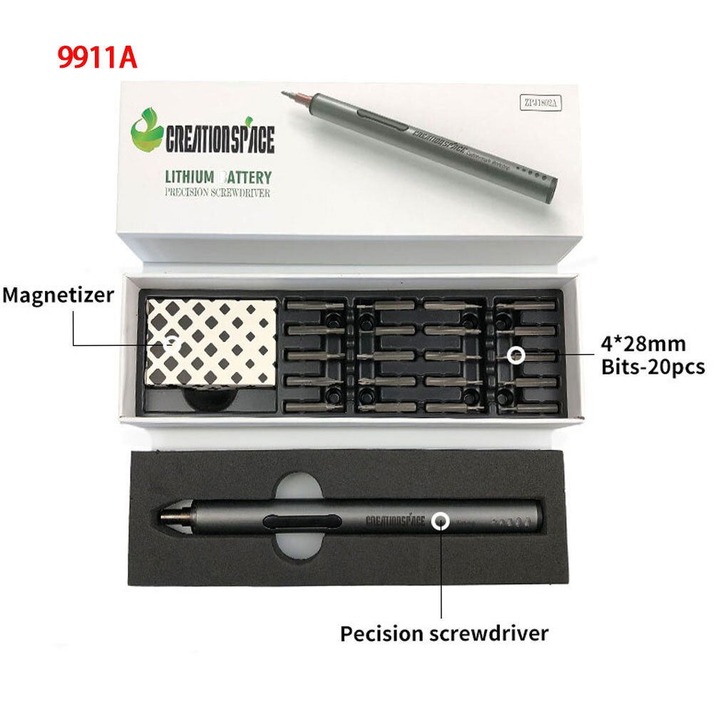 Rechargeable Electric Cordless Screwdriver Power Screw Driver Set With LED Light Lithium Battery Electric Drill Bit Power Tools