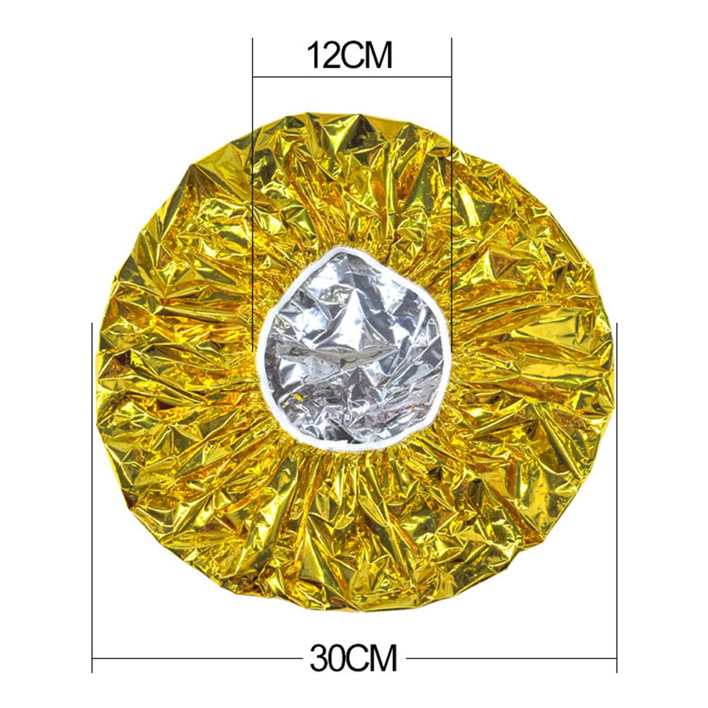 1PC Aluminum Foil Waterproof Heat Insulation Cap for Beauty Salon Hat Disposable Spa Hair Salon Shower Cap Bath Shower Cap