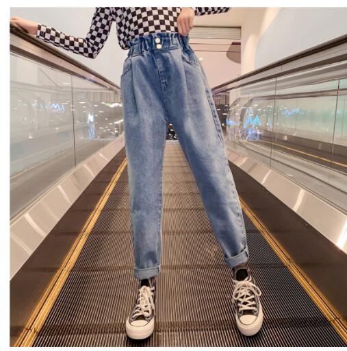 Jeans amples et décontractés pour enfants et adolescentes de 10, 12, 13, 14 ans, pantalons d'école, printemps, automne, 2022: 6