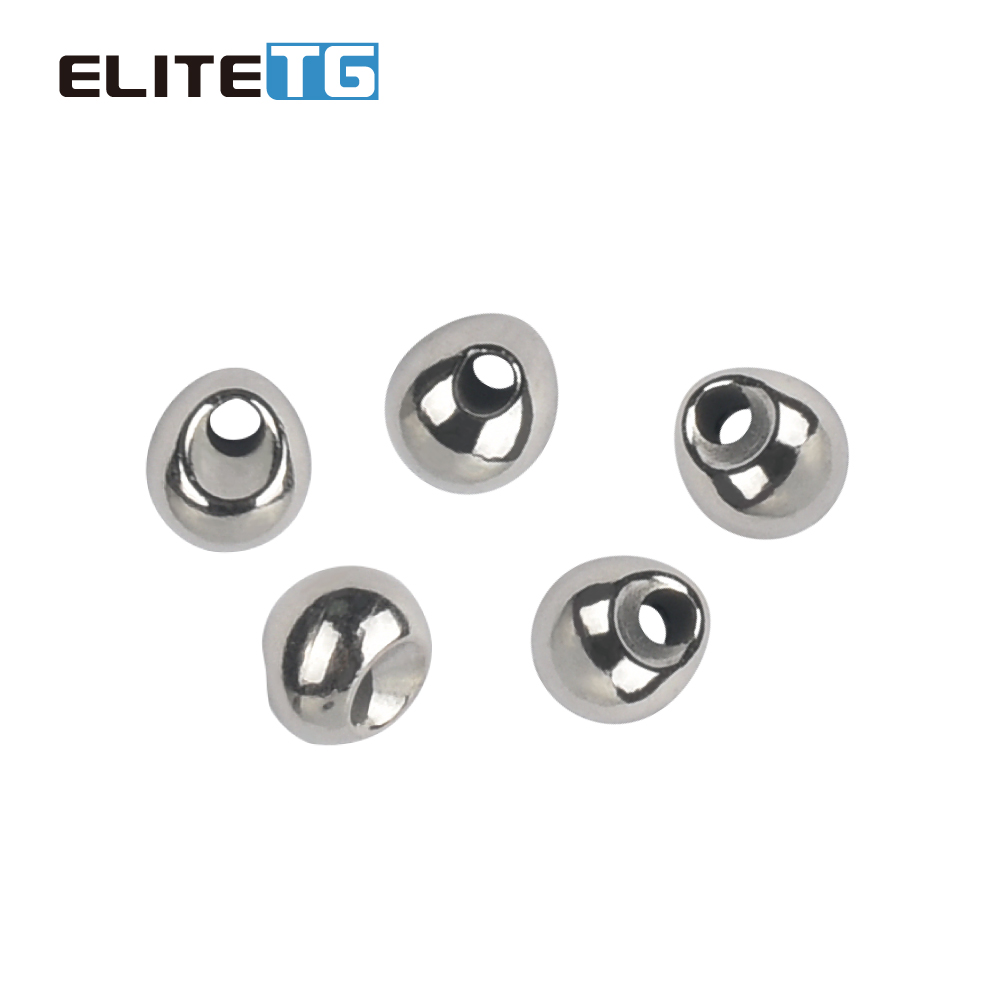 Elite TG 200 STKS 2,3 mm-3,8 mm veelkleurige kralen off-set wolfraam kralen traanvorm jig off kralen vissen vliegbindset vissen lokken: 120Mm / Leigrijs