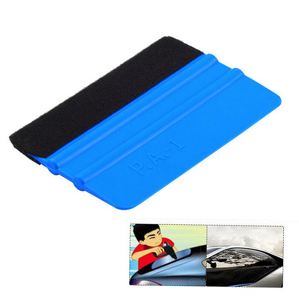 1Pcs Auto Gereedschap Schraper Wrapping Carbon Fiber Vinyl Film Blauw Rubberwisser Voor Auto Styling Auto Stickers Auto Accessoires