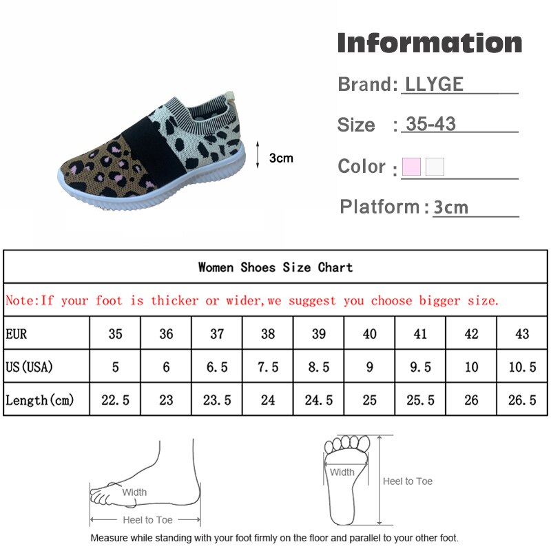 Vulkaniserede sko kvinder flade sko slip on loafers åndbar kvinde leopard mix farvet efterår kvindelige fritidssko plus str.