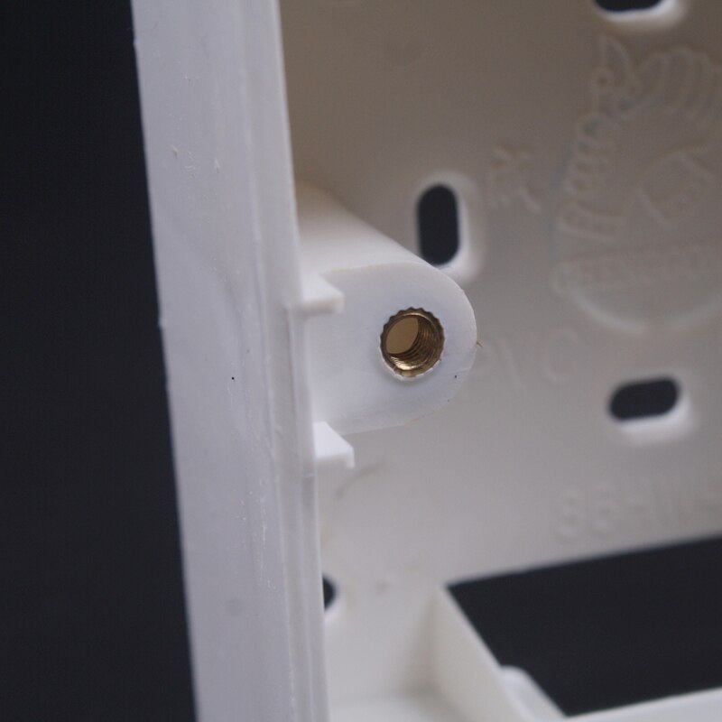 5 pcs Universal 86 Type 40mm Wall Mount Switch Box PVC Junction Knop Schakelaar Socket Bedrading Doos