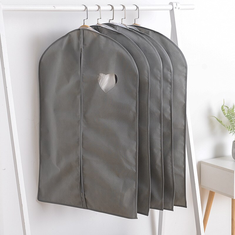 6 stk / parti fortykket kærlighedshjerte vinduesfrakke jakkesæt støvdæksel fugtisoleret husholdningstøj opbevaringspose garderobe støvdæksel