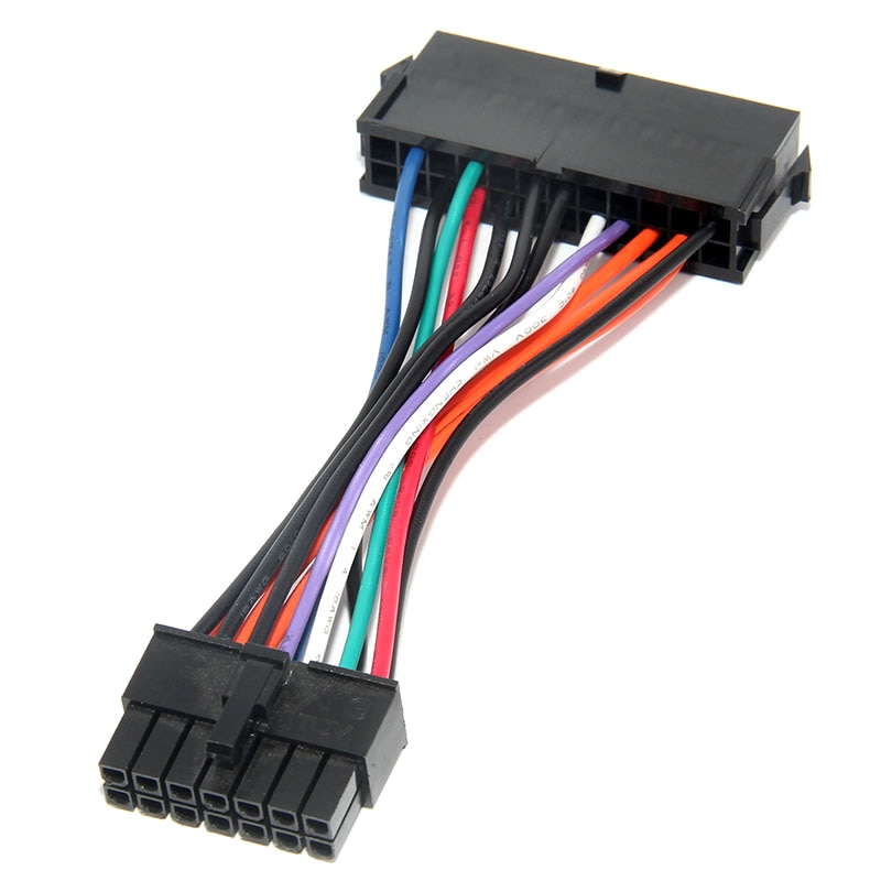 Durable 24 Pin To 14 Pin PSU Main Power Supply ATX Adapter Cable For Lenovo IBM