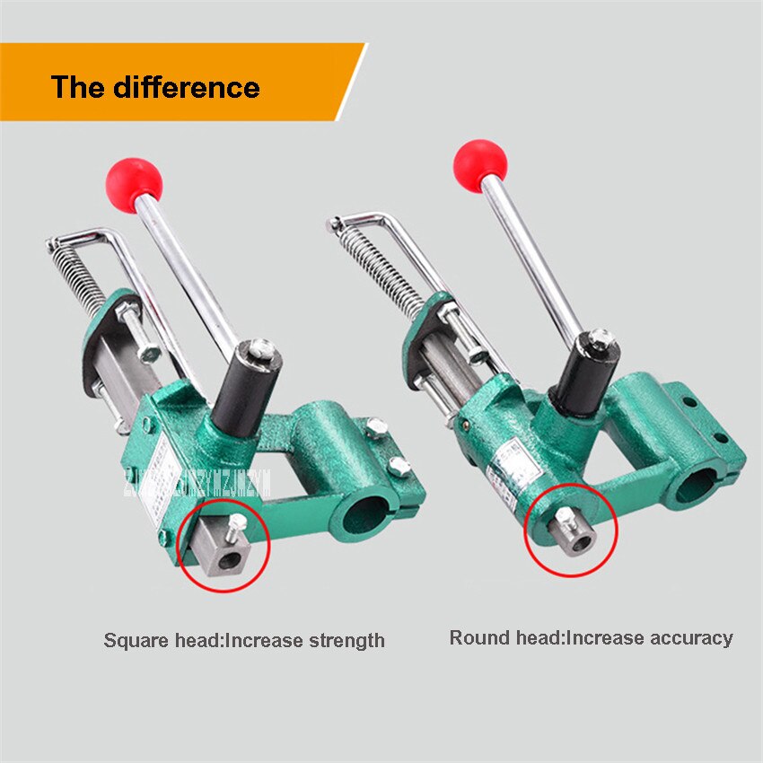 JM-32 Small Manual Punching Press Desktop Hand Punching Machine Height Adjustable Hand Press Square-head/Round-head