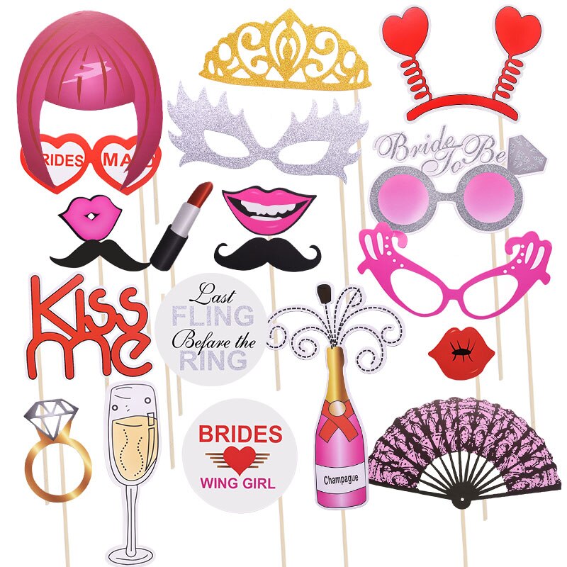 Photo Booth Props Party Mask wineglass Mustache Lip Photobooth Props Wedding Party Decoration Bridesmaid Favor Funny photo booth: D03
