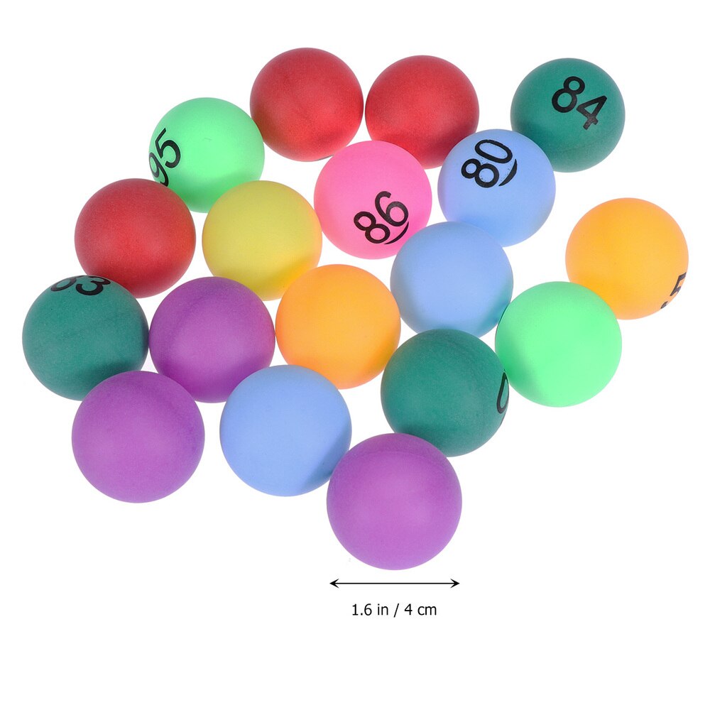 150pcs Lottery Balls Colored Number Balls For Game Party Decoration (Number 1-150)