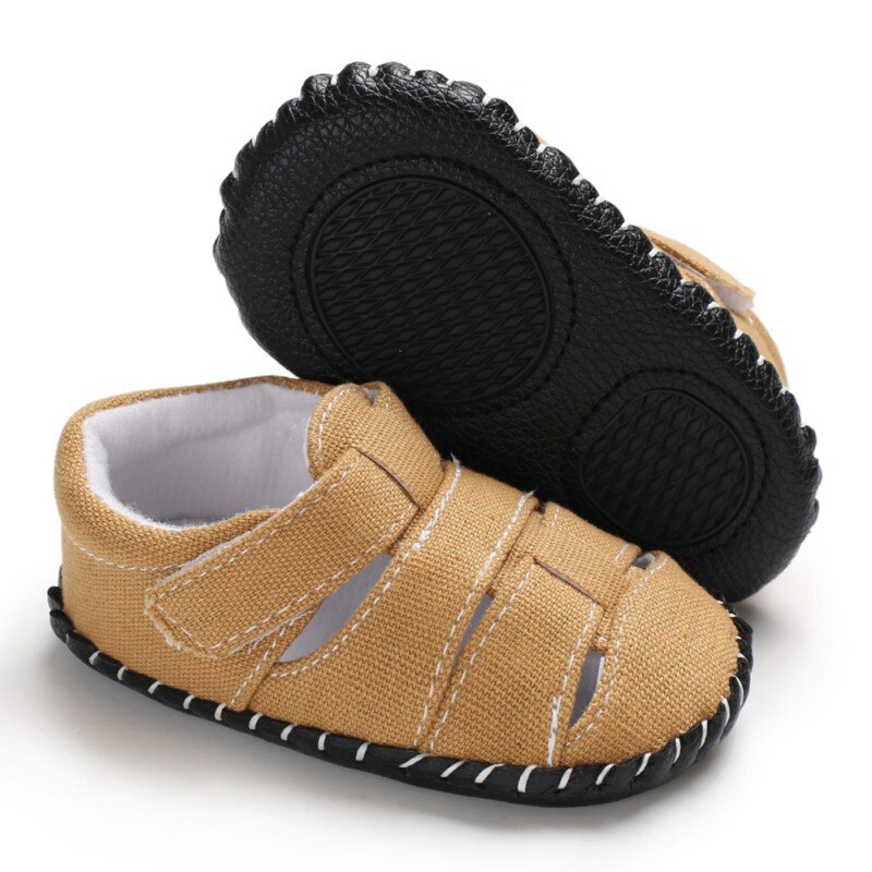 Infant Baby Boys Breathable Hollow Shoes Soft Bottom Non-slip Scandles Baby Shoes o