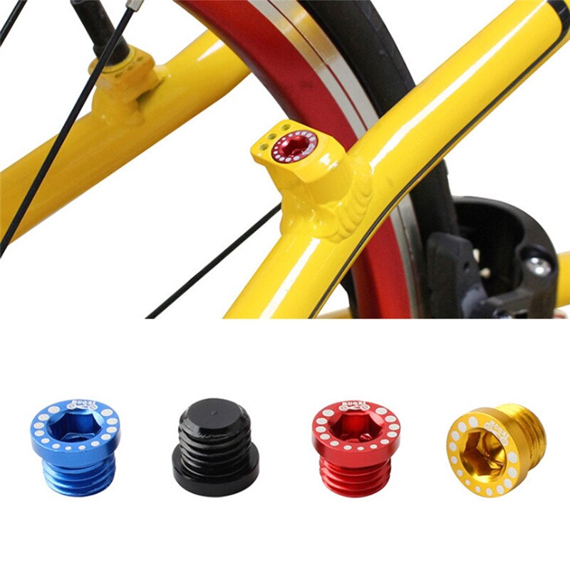 4PCS Bicycle hex socket allen cover Aluminum Alloy Bike Brake Screw M10 Ultra-light Installation Head Cap Bolts Nuts Turn Buckle