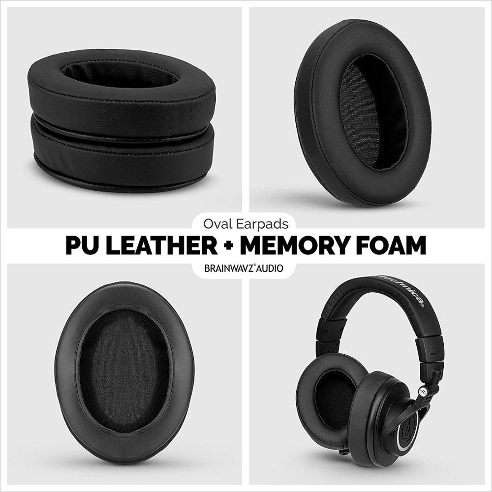 Replacement 4 color Angled Foam Ear Pads Cushions for Brainwavz HM5 M50X MDR V6 Headphone Earpads Earmuffs 110mm*90mm