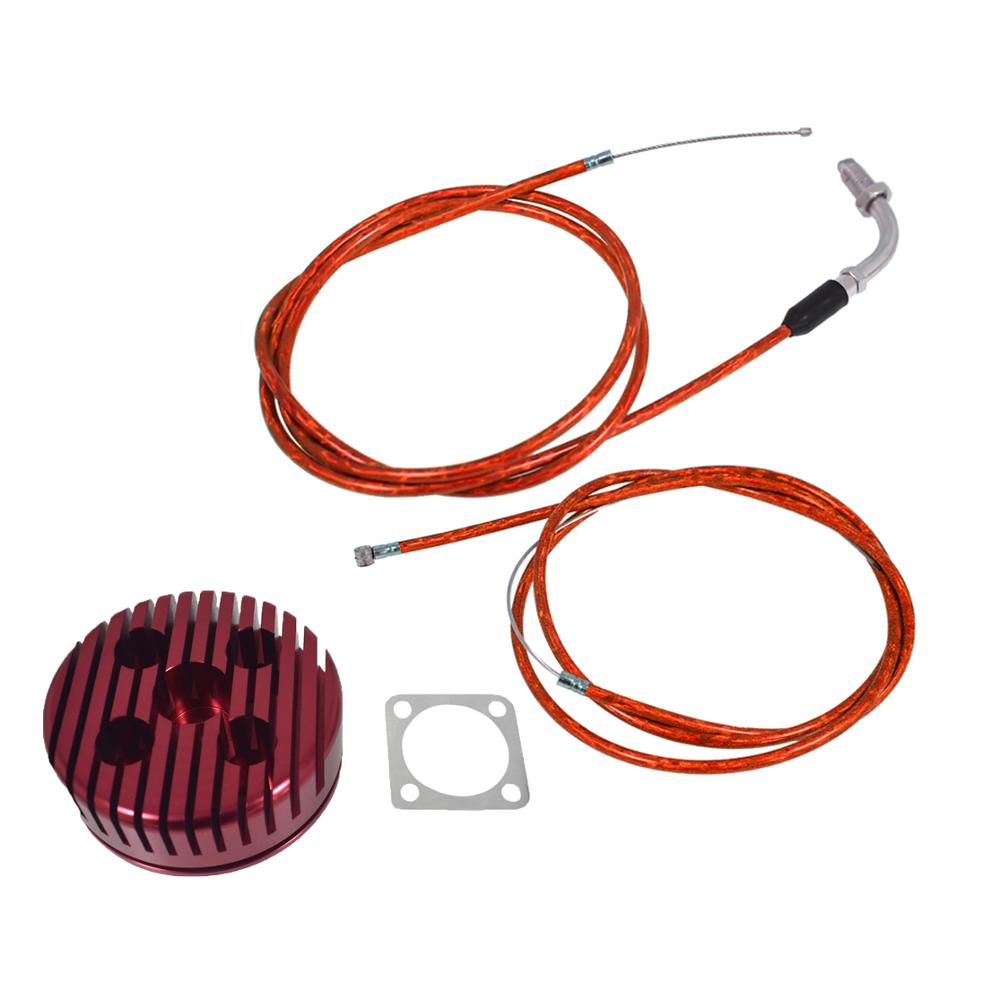 CNC Cylinder Head & Throttle Line Fit 80cc 2 Stroke Engine Motorized Bike