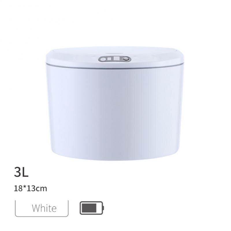 3/5L Mini Auto Desktop Vuilnisbak Prullenbak Keuken Badkamer Prullenbak Automatische Sensor Afvalbak Smart Kleine Prullenbak thuis: 05 rechargeable
