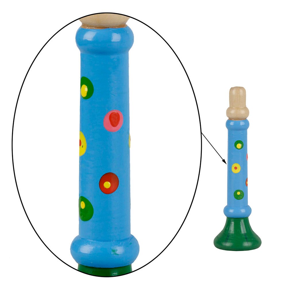 Houten Hoorn Hooter Trompet Muziekinstrument Speelgoed Voor Kids Kinderen Vroeg Onderwijs Muziek Tool Leren & Onderwijs