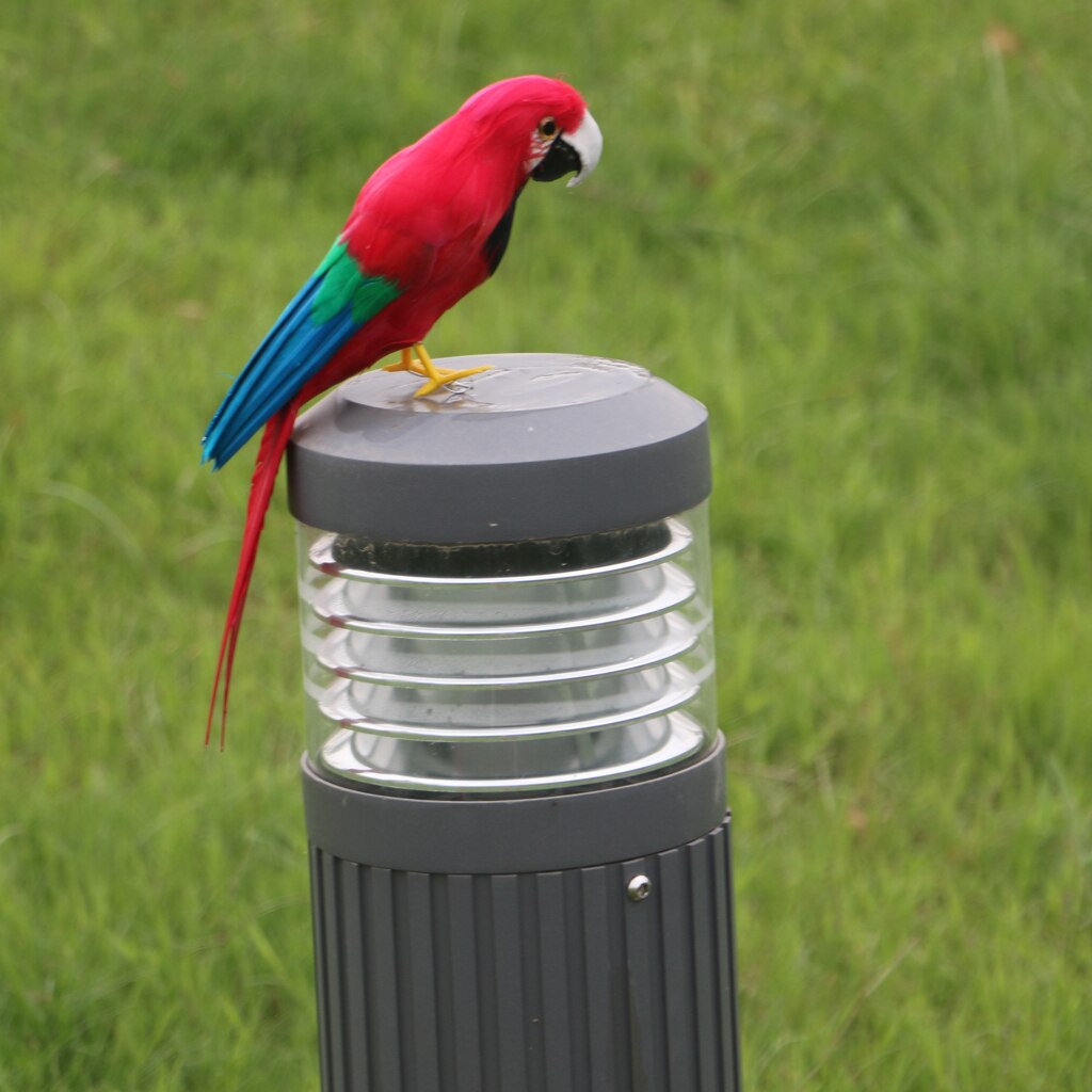 Realistic Plastic Parrot Garden Statue Birds Sculpture Patio Lawn